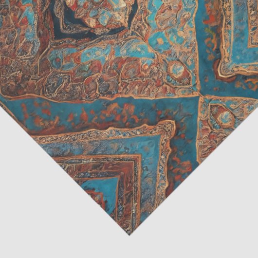 Perzisch Modern Mooi Oud Patroon Collectie Tissuepapier (Detail)