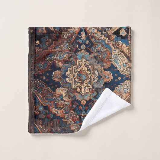 Perzisch Mooi Oud Patroon Modern Collectie Bad Handdoek (Wasdoekje)