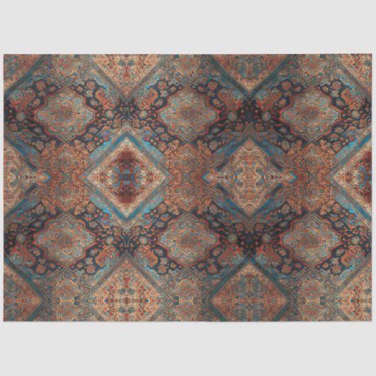 Perzisch mooi oud patroontrendy Collectie Tissuepapier (Voorkant)