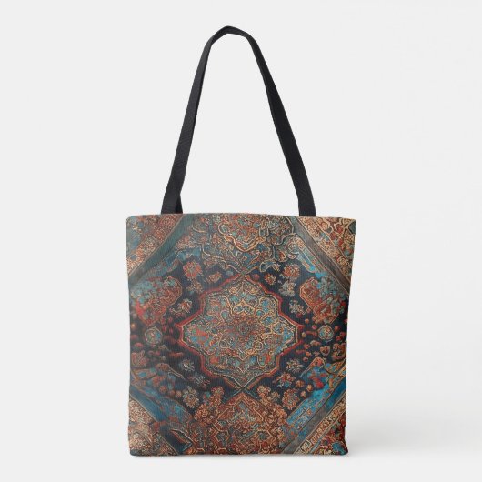 Perzisch mooi oud patroontrendy Collectie Tote Bag (Achterkant)