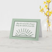 Perzisch nieuwjaar einde en geboorte met stijgende kaart (Gele Bloem)