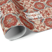 Perzisch Nieuwjaar Nowruz Party Cadeaus Tegels Roo Cadeaupapier (Rol Hoek)