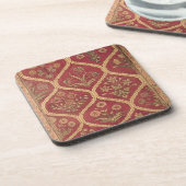 Perzisch of Turks tapijt, 16e/17e eeuw (wol) Bier Onderzetter (Linkerzijde)