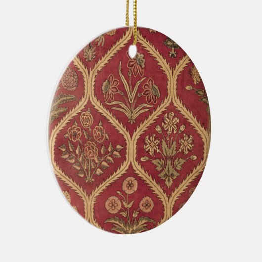 Perzisch of Turks tapijt, 16e/17e eeuw (wol) Keramisch Ornament (Rechts)