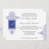 Perzisch onderzoek naar het formele monogram met s kaart (Voorkant / Achterkant)