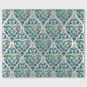 Perzisch oosterpatroon, alleen en parelachtig cadeaupapier (Vlak)