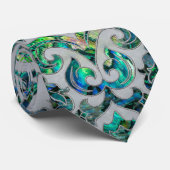 Perzisch oosterpatroon, alleen en parelachtig stropdas (Opgerold)
