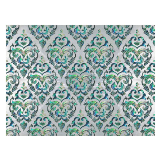 Perzisch oosterpatroon, alleen en parelachtig tafelkleed (Voorkant (Horizontaal))