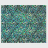 Perzisch oosterpatroon, alleen en zilver cadeaupapier (Vlak)