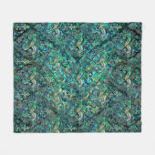 Perzisch oosterpatroon, alleen en zilver fleece deken (Voorkant (Horizontaal))