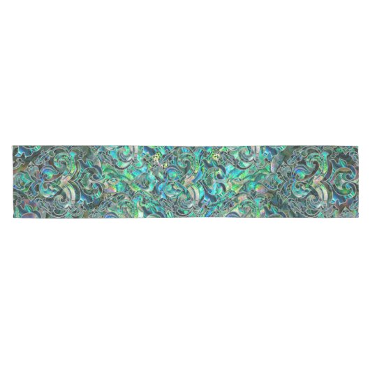 Perzisch oosterpatroon, alleen en zilver korte tafelloper (Horizontaal)