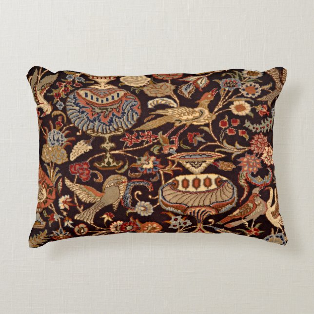  Perzisch oosters Turks tapijtpatroon Decoratief Kussen (Voorkant)