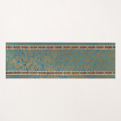 Perzisch Oosters vloerkleed Luxe Groen & Gouden Ru Yogamat (Voorkant (horizontaal))