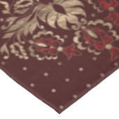 Perzisch Orientaal patroon diep rood en goud Tafelkleed (Gekanteld)