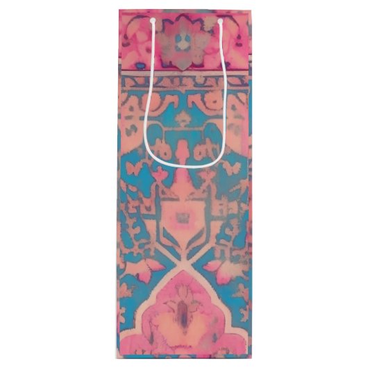 Perzisch patroon Gift Bag Wijn Cadeautas (Voorkant)