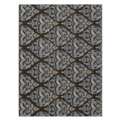 Perzisch patroon - Waterverf zwart en goud Tafelkleed (Voorkant)