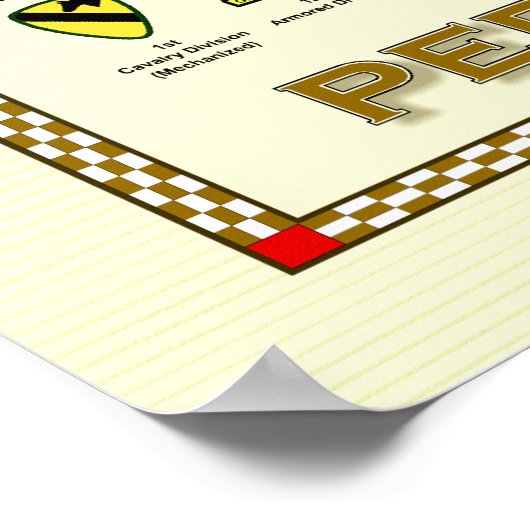 Perzisch poster van de Golfoorlog (Hoek)