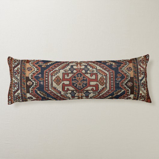 Perzisch Qashqai Aztec Royal Blue Red  Lichaamskussen (Achterkant)