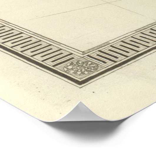 Perzisch Rijk Kaart (1844) Ancient Babylon Poster (Hoek)