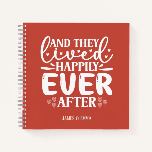 Perzisch rood nog lang en gelukkig na Notitieboek (Voorkant)