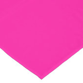 Perzisch Roos effen diep roze Korte Tafelloper (Hoek)