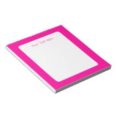 Perzisch Roos effen diep roze Notitieblok (Schuin)