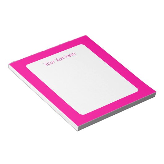 Perzisch Roos effen diep roze Notitieblok (Schuin)