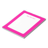 Perzisch Roos effen diep roze Notitieblok (Linkerzijde)