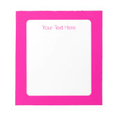 Perzisch Roos effen diep roze Notitieblok (Voorkant)