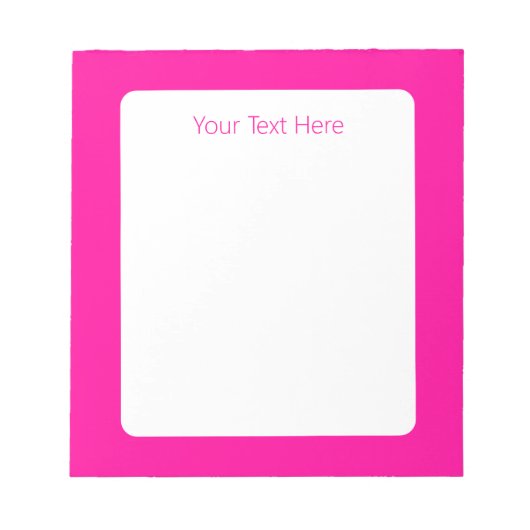 Perzisch Roos effen diep roze Notitieblok (Voorkant)