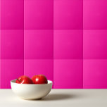 Perzisch Roos effen diep roze Tegeltje<br><div class="desc">Perzisch Roos stevig dieproze kleurenontwerp.</div>