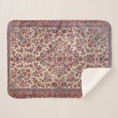 Perzisch roze lichtblauw Paars Sherpa Deken (Voorkant (horizontaal))