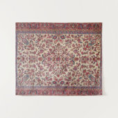 Perzisch roze lichtblauw Paars  Wandkleed (Voorkant (horizontaal))