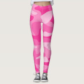 Perzisch Roze Monocolor Camo Leggings (Voorkant)