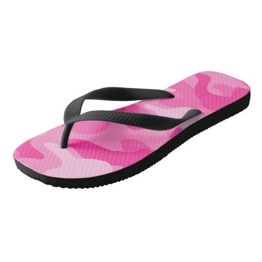 Perzisch Roze Monocolor Camo Teenslippers (Schuin)