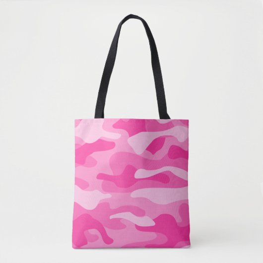 Perzisch Roze Monocolor Camo Tote Bag (Voorkant)