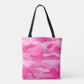 Perzisch Roze Monocolor Camo Tote Bag (Achterkant)