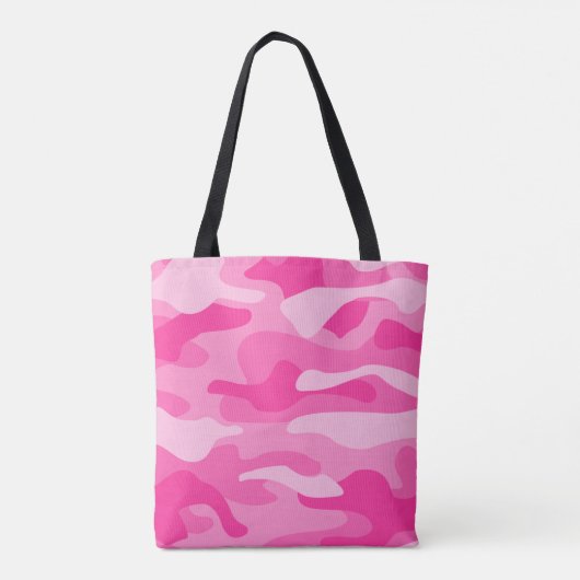 Perzisch Roze Monocolor Camo Tote Bag (Achterkant)