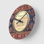 Perzisch Rug Diamond 50e Jubileum voor bruiloft Ronde Klok (Hoek)