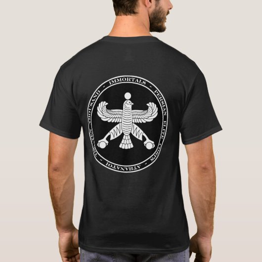 Perzisch Shirt voor onsterfelijke zwarte en witte  (Achterkant)