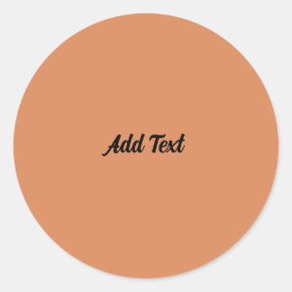 Perzisch Sinaasappel Tekst toevoegen Aangepast Ronde Sticker