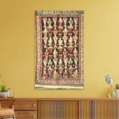 Perzisch tapijt, 19e tot 20e eeuw canvas afdruk (Insitu (Woonkamer))