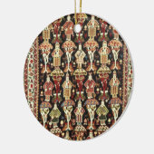 Perzisch tapijt, 19e tot 20e eeuw keramisch ornament (Links)