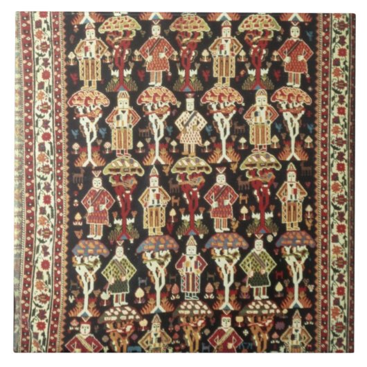 Perzisch tapijt, 19e tot 20e eeuw tegeltje (Voorkant)