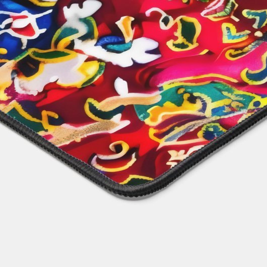 Perzisch tapijt Abstract kleurrijk patroon Bureaumat (Hoek)