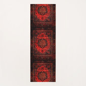 Perzisch tapijt, blik in roos gekleurd veld no2 yogamat (Voorkant)