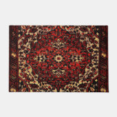 Perzisch tapijt, donkerrood en crème  deurmat (Voorkant)