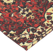 Perzisch tapijt, donkerrood en crème korte tafelloper (Hoek)