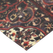 Perzisch tapijt, donkerrood en crème tafelkleed (Gekanteld)