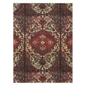 Perzisch tapijt, donkerrood en crème tafelkleed (Voorkant)